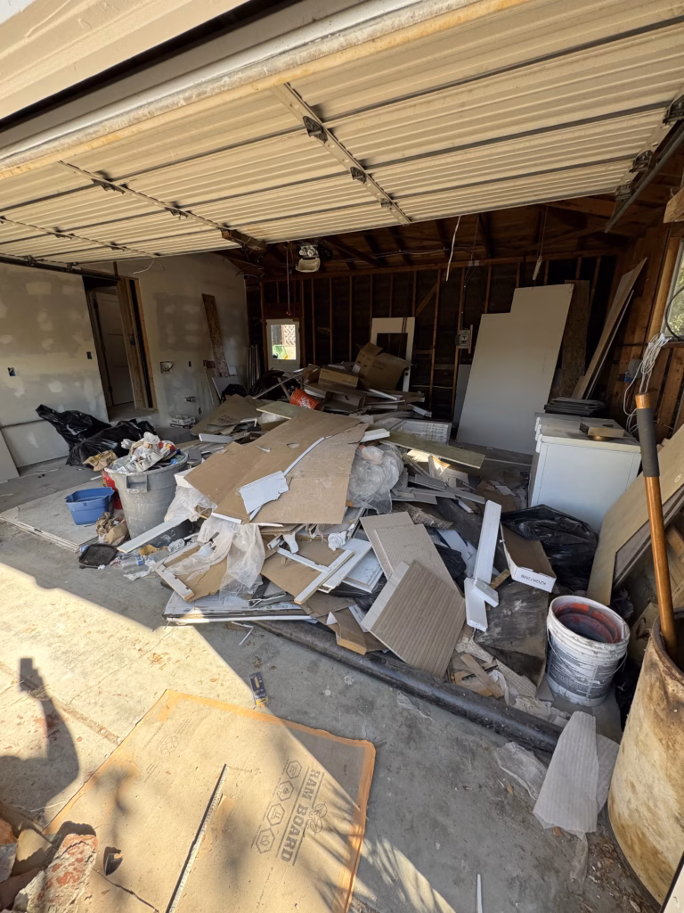 before comparison of cleanout project
