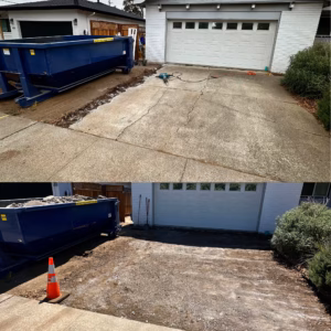 residential concrete removal example