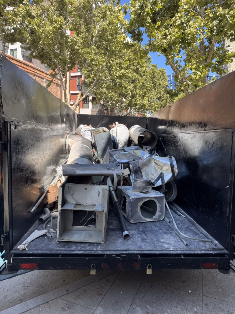 scrap metal ready for recycling